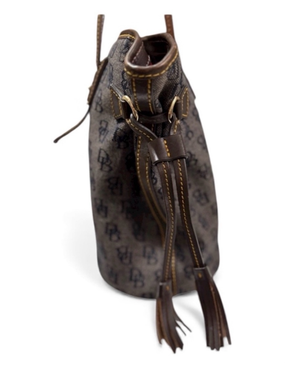 Dooney & Bourke Vintage
Monogram Tassel Shoulder Bag with COA & dusty - EUC - Picture 11 of 14